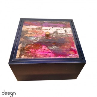 Graphic lacquer box 